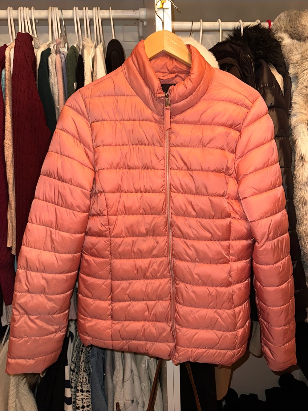 Women's Coral Packable Puffer Jacket - Lightweight Quilted Coat